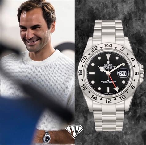 roger federer rolex explorer 2|Roger Federer Rolex collection.